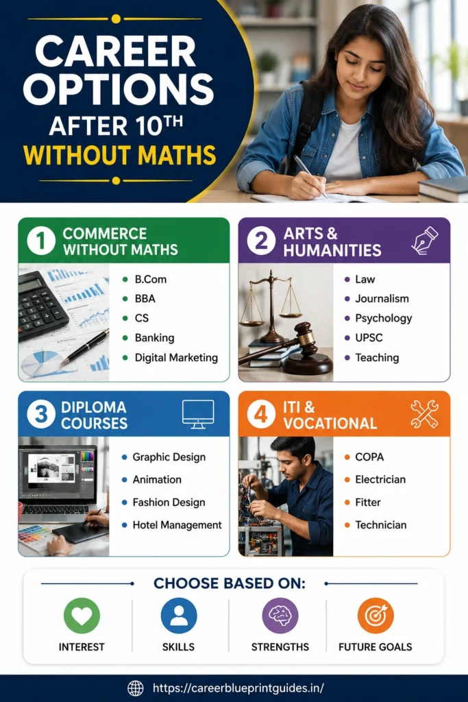 Career Options After 10th WITHOUT Maths-