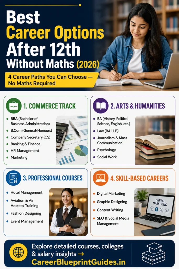 Career Options After 12th WITHOUT Maths.