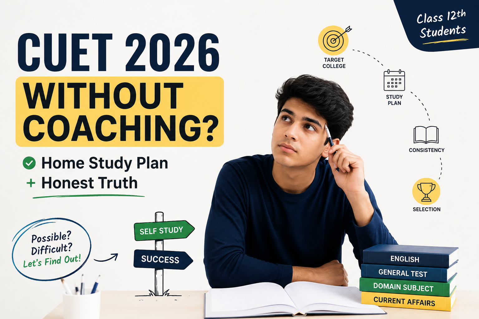 CUET 2026 Without Coaching